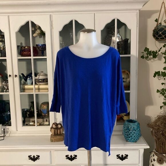 Blue T-shirt | S | Express - Picture 1 of 5